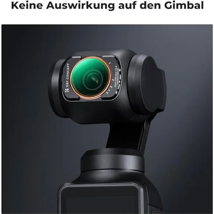 K&F CONCEPT magnetisches Filterset für DJI Osmo Pocket 3/4, ND2-ND32 und Black-Mist 1/4, Aluminiumrahmen, 2-in-1 Funktionsdesign, hohe Bildqualität – Bild 5
