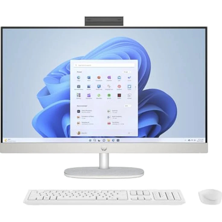 HP 27-cr1000ng Core Ultra 5 All-in-One PC, Intel Core Ultra 5 125H Prozessor, 16 GB RAM, 512 GB SSD NVMe, Windows 11 Home, 64 Bit, schwarz – Bild 1