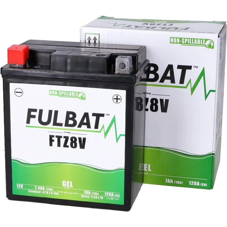 Fulbat FTZ8V GEL, wartungsfreier VRLA-Akku für jede Position, wasserdicht, ideal für kaltes Wetter – Bild 1