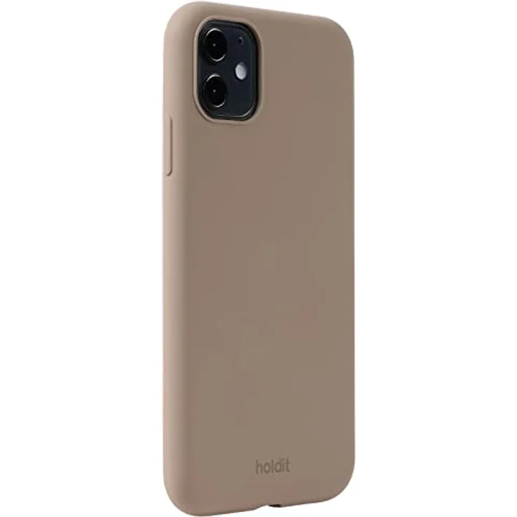 Holdit Silikonhülle iPhone 11/Xr (6,1”) - 0,8mm Ultra dünn Handyhülle Silikon - Trendy Slim Silicone case mit Voller Schutz (erhöhte Kante für Kameraschutz) - Mocha Brown – Bild 2