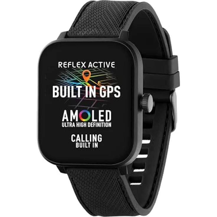 Reflex Active Smart Watch Series 44, Amoled GPS Smartwatch in schwarz – Bild 1