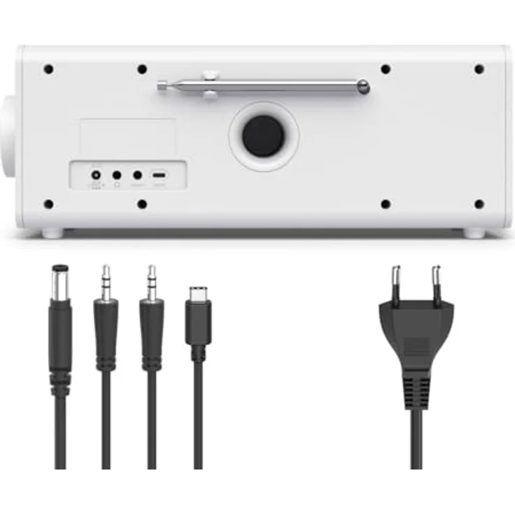 Hama Digitalradio DR2002, FM/DAB/DAB+/Bluetooth® RX, Radiowecker, Stereo, Weiß – Bild 4