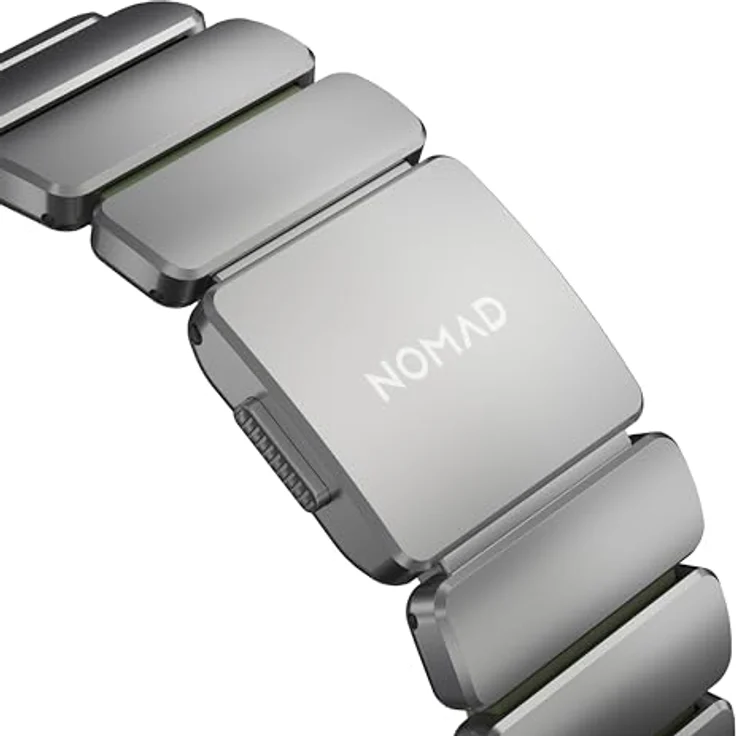 NOMAD Stratos Band I für Apple Watch 42/44/45/46/49mm, Hybrid-Design aus Titan und FKM, wasserresistent, Natural Forest – Bild 4