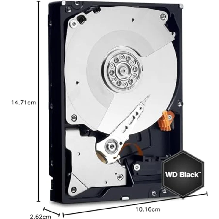 WD Black Performance Hard Drive WD6001FZWX - Festplatte - 6 TB - intern - 3.5 Zoll (8.9 cm) - SATA 6Gb/s - 7200 rpm - Puffer: 128 MB (WD6001FZWX) – Bild 2