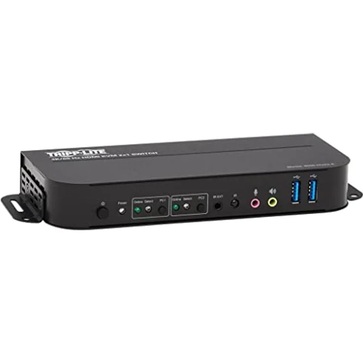 Tripp Lite B005-HUA2-K HDMI/USB KVM-Switch mit 2 Anschlüssen - 4K 60 Hz, HDR, HDCP 2.2, IR, DP 1.4, USB-Freigabe, USB 3.0-Kabel – Bild 3