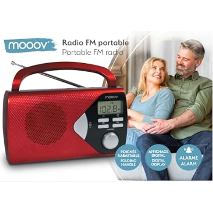 Metronic 477201 Tragbares Radio Rot – Bild 8