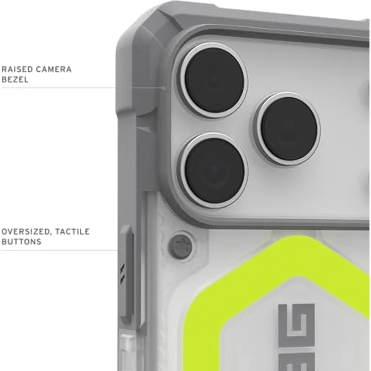 UAG Pathfinder MagSafe Hülle für Apple iPhone 17 Pro, transparente Schutzhülle in Gelb, stoßfest – Bild 5