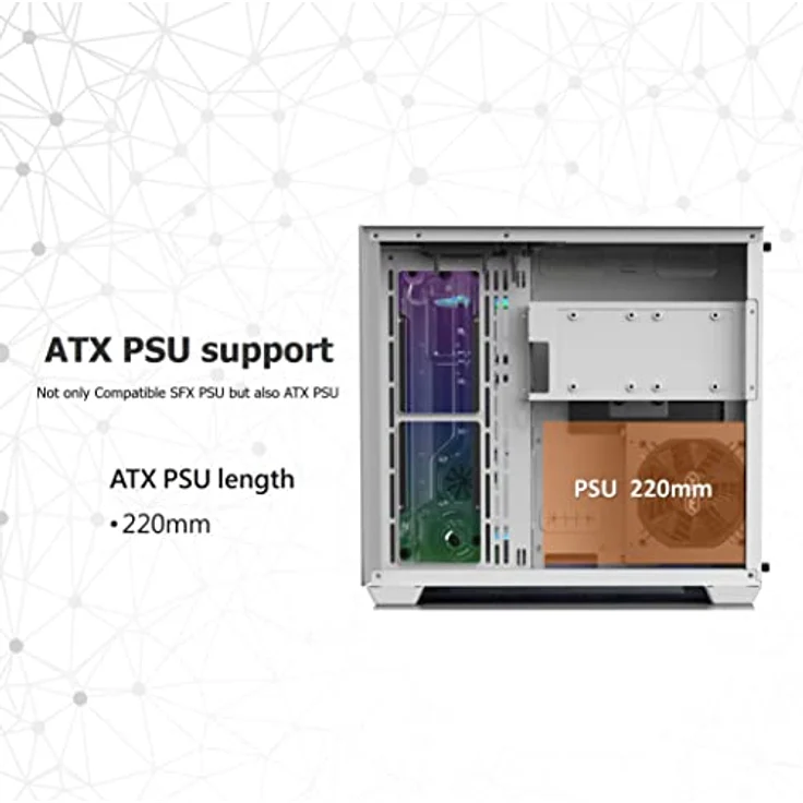 raijintek PC-Gehäuse PAEAN C7, ATX Formfaktor, Wasserkühlungspotenzial, USB-C 3.1, schwarz – Bild 2