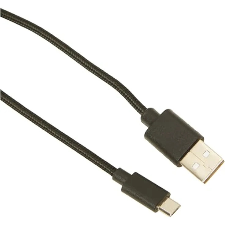 EMOS micro-USB Schnellladekabel auf USB-A 2.0, 480 Mbit/s Ladekabel Typ A auf micro-B für Schnellladen und Datenübertragung, 2 m, schwarz