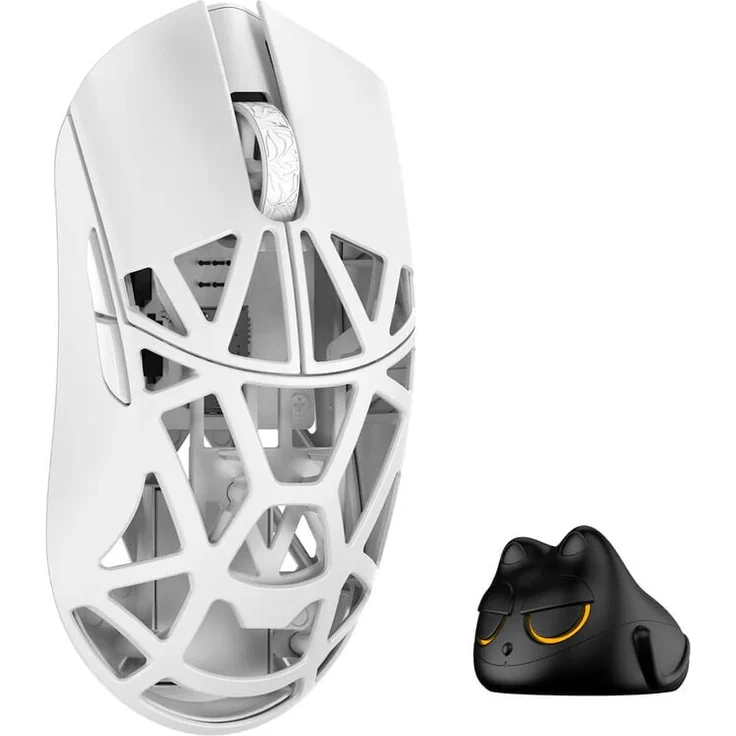 WLMouse Beast X Mini Pro, kabellose Gaming-Maus mit 8.000 Hz Abtastrate, Omron Optical Switches, ultraleicht 34 g, weiß – Bild 1
