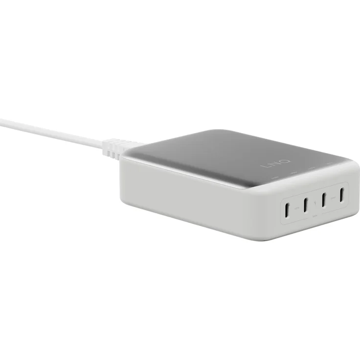 LINQ Connects GaN2 DeskCharger (240 W), USB-C Ladegerät mit 4 Anschlüssen, Grau