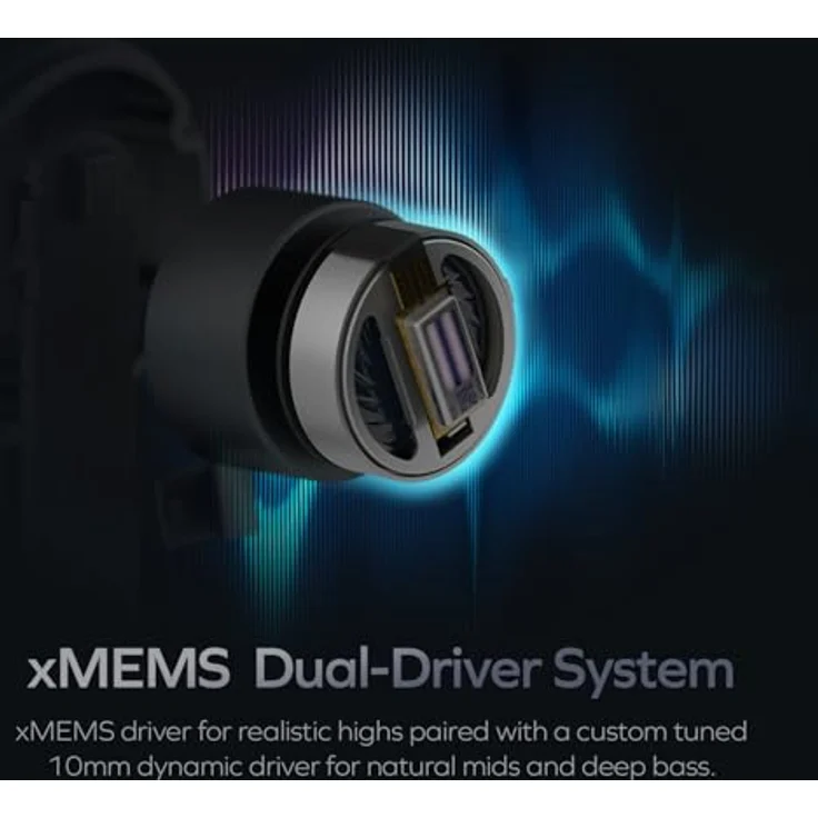 CREATIVE Aurvana Ace Mimi - True Wireless-Kopfhörer mit Mimi Klang Personalisierung, xMEMS Dual-Treiber-System, LDAC und LE Audio – Bild 3