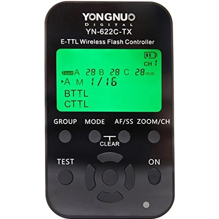 Yongnuo YN-622C-TX E-TTL Funkauslöser für Canon 500D 550D 600D 650D 700D 1000D 1100D 50D 60D 70D 1D 1D2 1D3 1D4 1Ds 1Ds2 1Ds3 1DX 1DC 5D 5D2 5D3 6D 7D Blitzgerät: Canon 580EX 580EXII 600EX, YongNuo 565EX 565EXII 568EX 568EXII – Bild 2