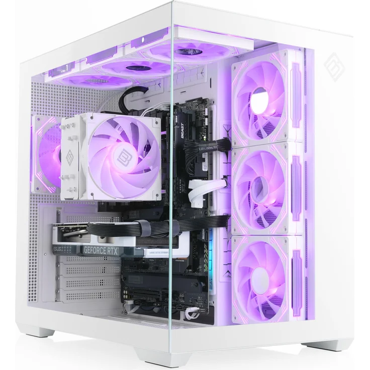 CSL Gaming PC M12520H, AMD Ryzen 7 5700X, GeForce RTX 5070, 32 GB RAM, 1 TB SSD, Weiss