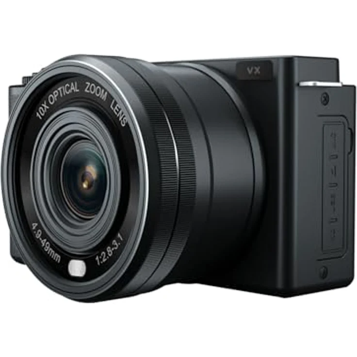 Easypix PowerPro VX6430, Kompakte Systemkamera mit WiFi, 10x Optischer Zoom, bis zu 64 MP Auflösung, 2.8" Display, Mikrofon-Anschluss – Bild 3