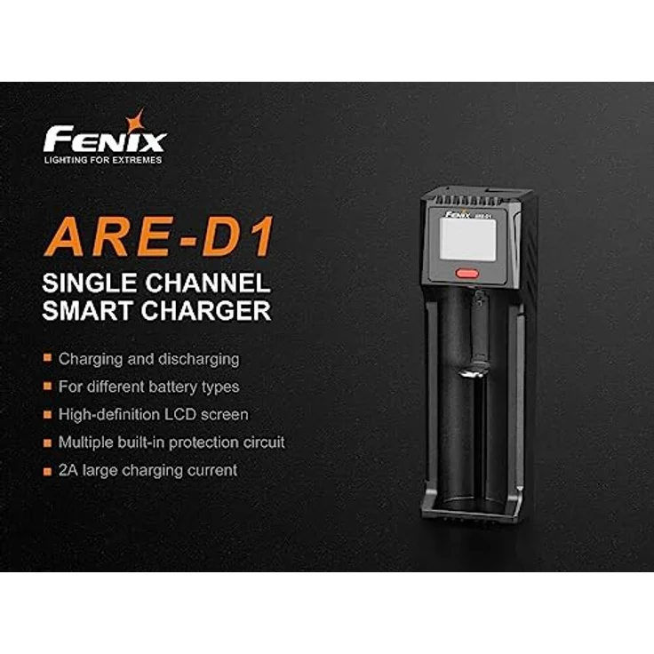 Fenix ARE-D1 Einschacht-Ladegerät für 21700 18650 26650 16340 14500 10440 (Li-ion Akkus) – Bild 4