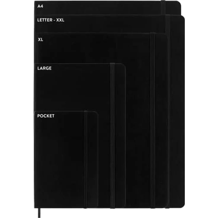 Moleskine Notizbuch Classic, Xlarge, kariert, Soft Cover, Myrtengrün, abgerundete Ecken, Gummibandverschluss, elfenbeinweißes Papier – Bild 7