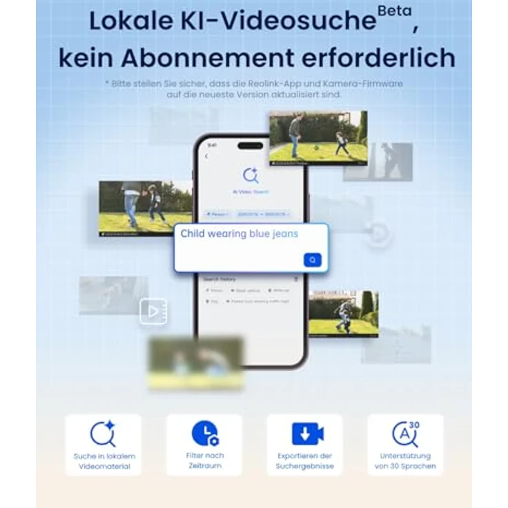 Reolink Elite Floodlight WiFi, 4K Wi-Fi 6 Überwachungskamera mit 3000 Lumen Flutlicht, dimmbar (3000K-6000K), 180° Panorama-Ansicht, KI-Erkennung, wetterfest IP66 – Bild 3