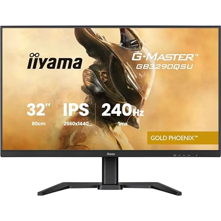 iiyama G-Master Gold Phoenix GB3290QSU-B1, 31,5" QHD Gaming Monitor mit 240Hz, 1ms Reaktionszeit, FreeSync Premium, Höhenverstellung, schwarz – Bild 2