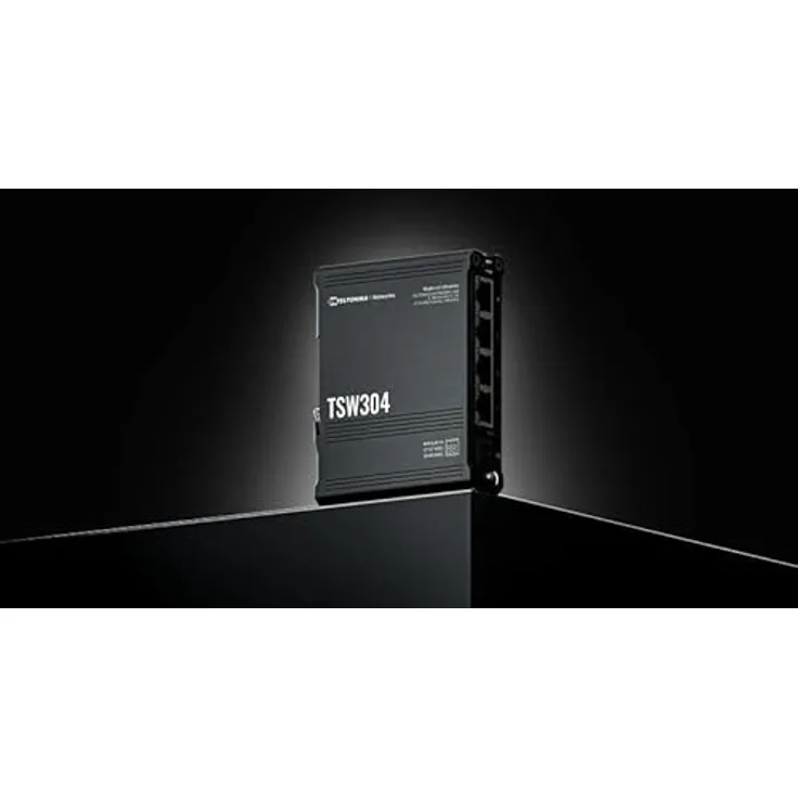 Teltonika TSW304 4 Port Gigabit Industrial Unmanaged Switch DIN Rail (TSW30400B000)