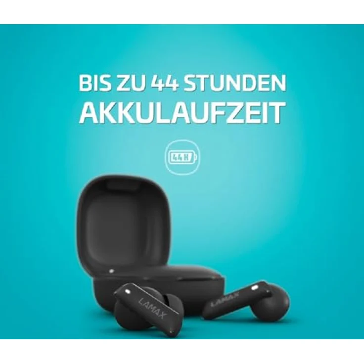 Lamax Clips1 ANC Black, Kabellose Kopfhörer mit Active Noise Cancelling (44 h), Schwarz – Bild 6