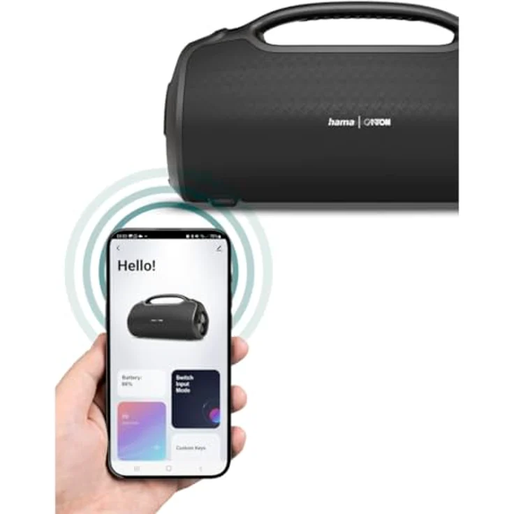 Hama UltiMate Pro 120 W Bluetooth Lautsprecher, IPX6 wasserfest, bis 24 h Laufzeit, schwarz, versandkostenfrei – Bild 19