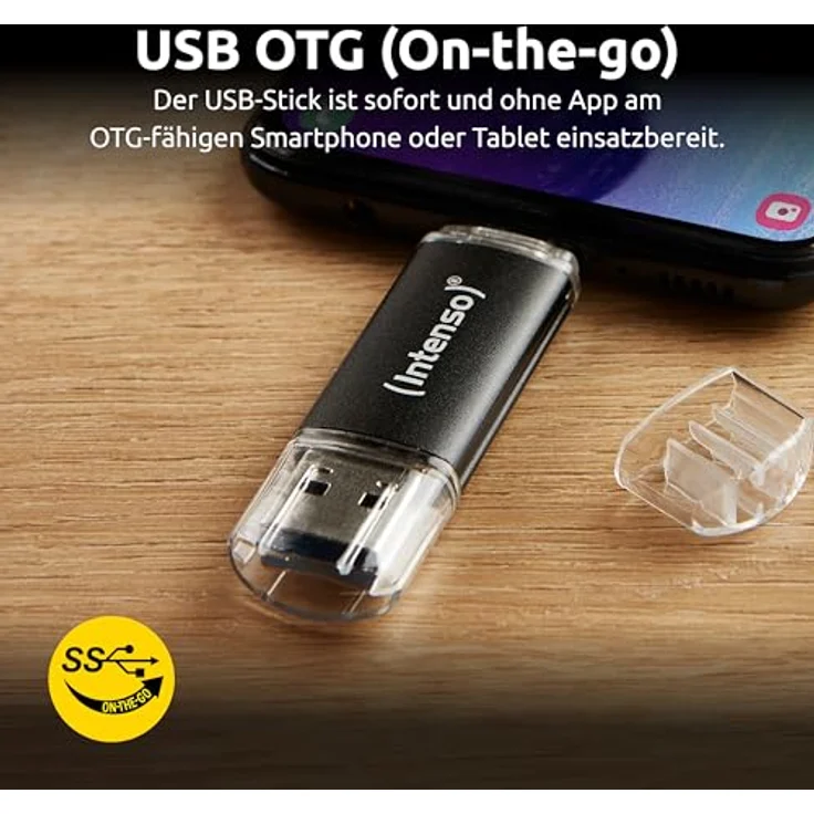 Intenso Twist Line 16 GB USB-Stick, USB-A 3.2, anthrazit – Bild 3