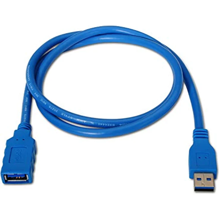 AISENS A105-0045 - USB Kabel (1 m, USB A, USB A, 3.0 (3.1 Gen 1), 5000 Mbit-s, Blau) – Bild 3