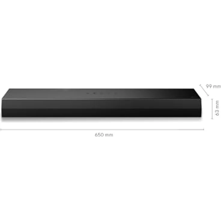 LG S20A 2.0ch Kompakte Soundbar mit 50W Leistung, Dolby Audio, AI Sound Pro, Bluetooth, HDMI ARC, Wandmontage möglich, schwarz – Bild 2