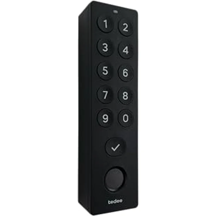 tedee GO 2 Set, Smartes Türschloss Silber mit biometrischem Tastenfeld Schwarz, WLAN-Bridge, Auto-Unlock, iOS & Android kompatibel, PIN + Fingerprint, Bluetooth, ohne Installationshardware – Bild 4