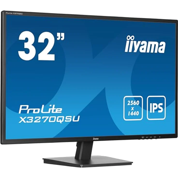 iiyama Prolite X3270QSU-B1 31,5" IPS LED-Monitor WQHD 100Hz HDMI DP USB3.2 AdaptiveSync schwarz – Bild 1