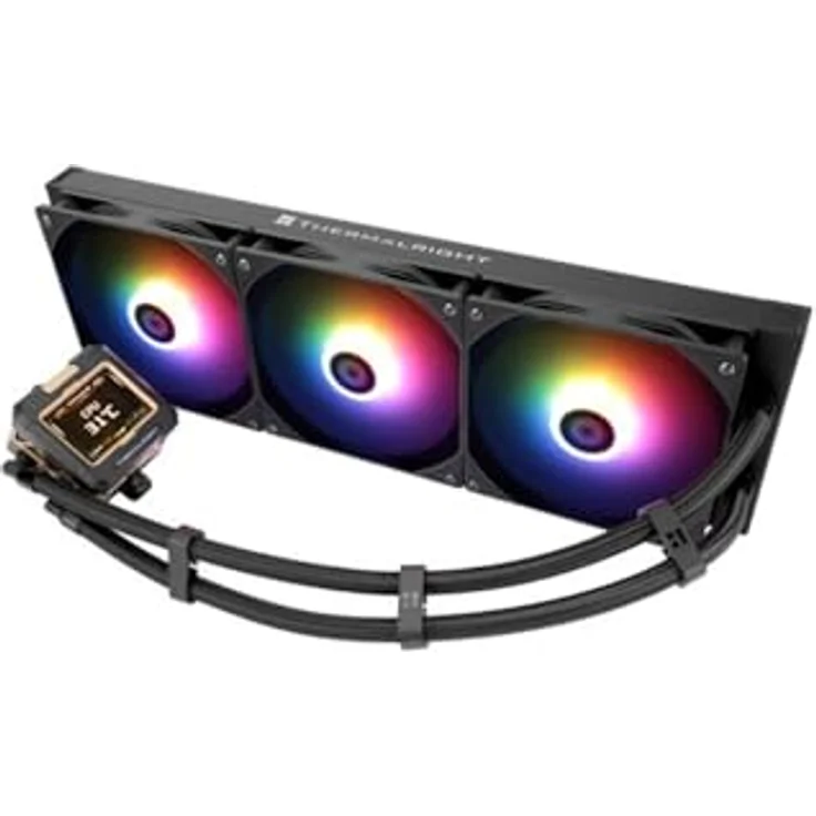 Thermalright Frozen Warframe Wasserkühlung, ARGB - 420mm CPU Wasserkühler, schwarz – Bild 3