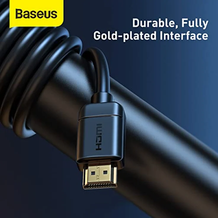 Baseus High Definition HDMI-Kabel, 1 m, 60 Hz Bildwiederholrate, schwarz – Bild 4