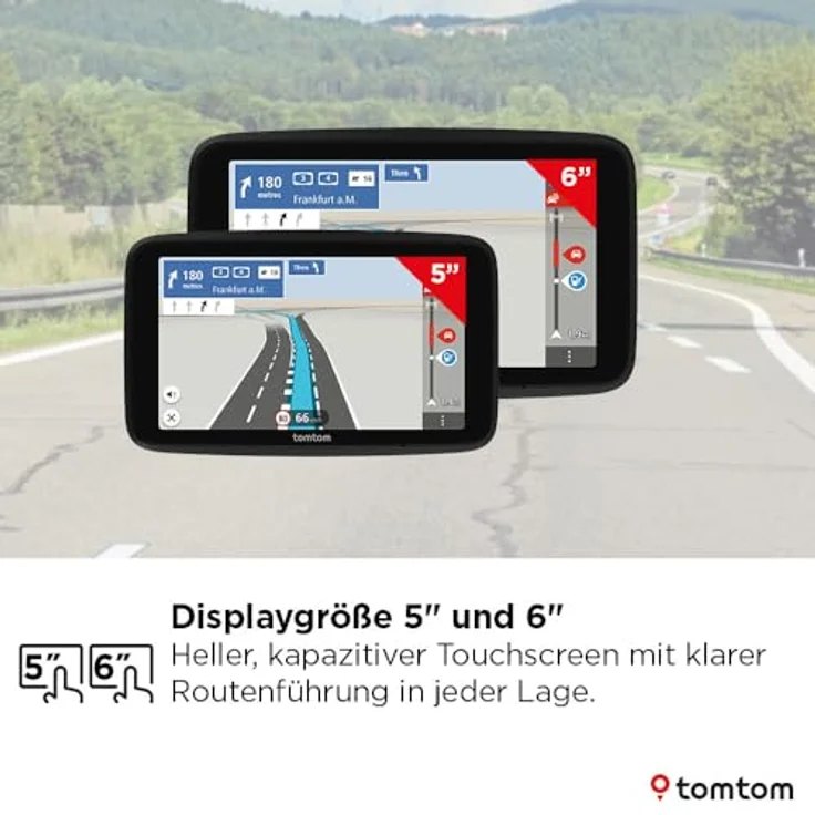 TomTom GO Classic 2nd, 5 Zoll Pkw-Navi mit TomTom Traffic, Karten-Updates Europa, WiFi-Updates, dynamischem Fahrspurassistent und integrierter Halterung – Bild 3