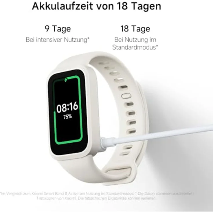 XIAOMI Smart Band 9 Active pink, 1,47 AMOLED-Display, 18 Tage Akkulaufzeit – Bild 11