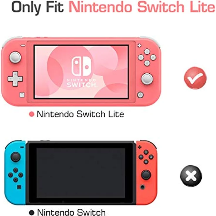 MoKo Hülle für Nintendo Switch Lite, Silikon Schutzhülle rutschfest und stoßfest, ultradünn, rosa – Bild 2