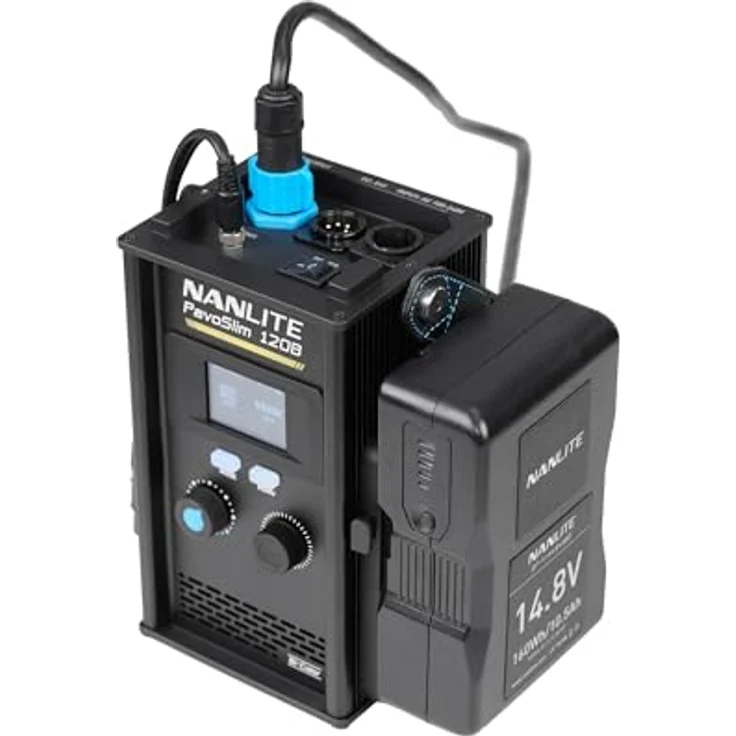 NANLITE PavoSlim 60C Full-Color, Fotostudio-Equipment mit 17620 Lux, 5600 K, CRI 95, TLCI 97, inkl. Softbox und Gitter – Bild 4