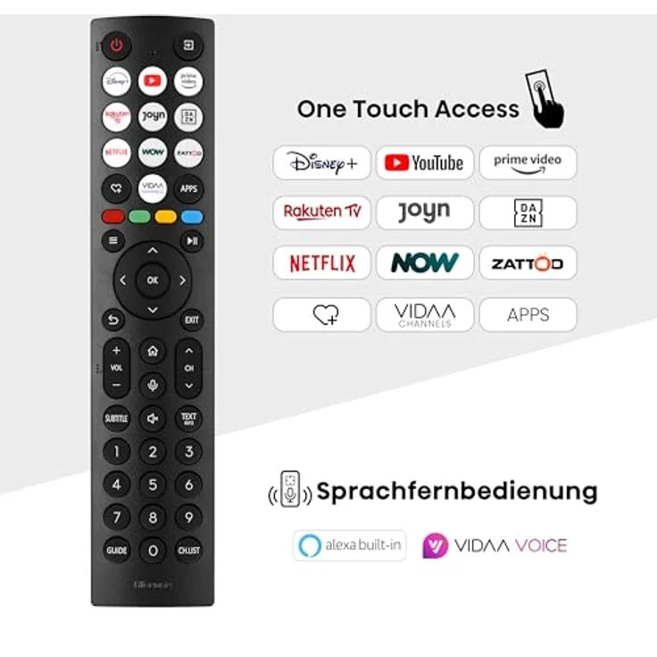 Hisense 65E6NT 164cm (65 Zoll) Fernseher, 4K UHD Smart TV, Precision Colour, HDR, Dolby Vision, 60Hz, Triple Tuner DVB-C/S/S2/T/T2, WiFi, HDMI 2.1, Bluetooth, Alexa Built-in, Schwarz, [2024] – Bild 5