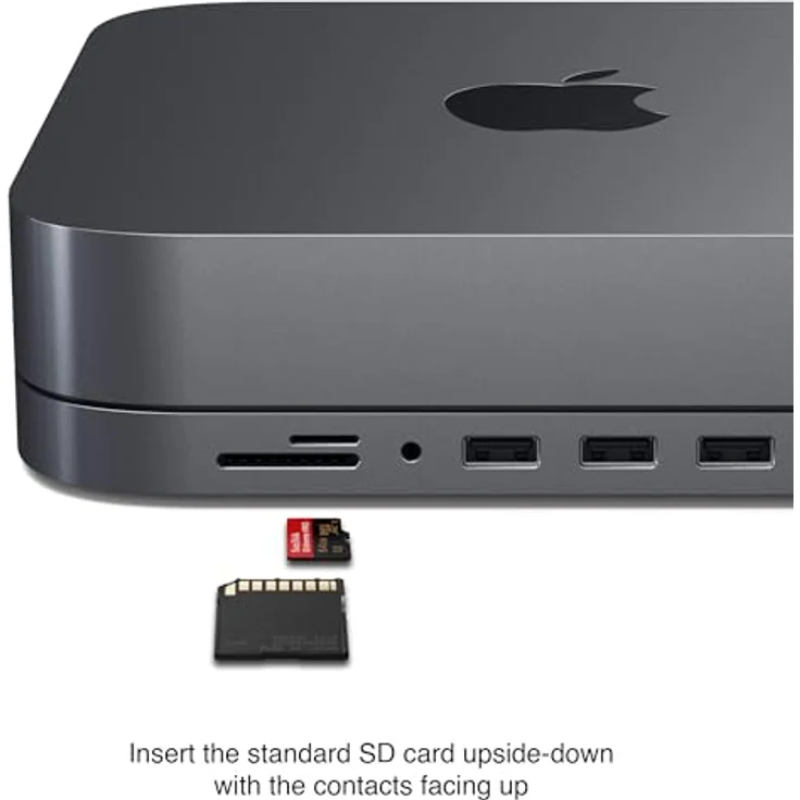 Satechi Aluminum Stand Hub für Mac Mini Space Grau – Bild 3