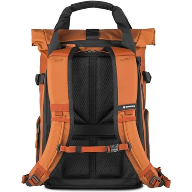 Wandrd PRVKE 21L Sedona Orange V4, Fotorucksack mit erweiterbarem Rolltop-Design, wetterbeständig, anpassbare Trennwände, ergonomische Schultergurte, Orange – Bild 2