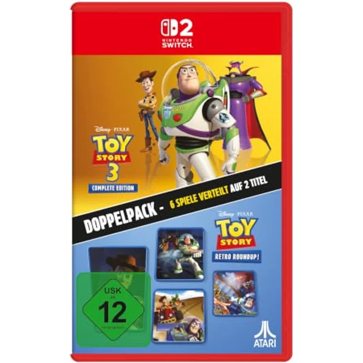 ATARI Toy Story: Retro Roundup! + Toy Story 3 Complete Edition, Spielesammlung für Nintendo Switch 2 mit verbesserten Grafiken und zusätzlichen Inhalten – Bild 1