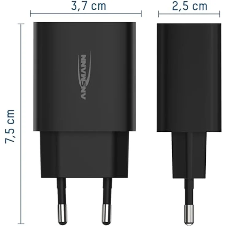 Ansmann USB-Ladegerät Home Charger HC212 schwarz, 2 USB-Ports – Bild 4