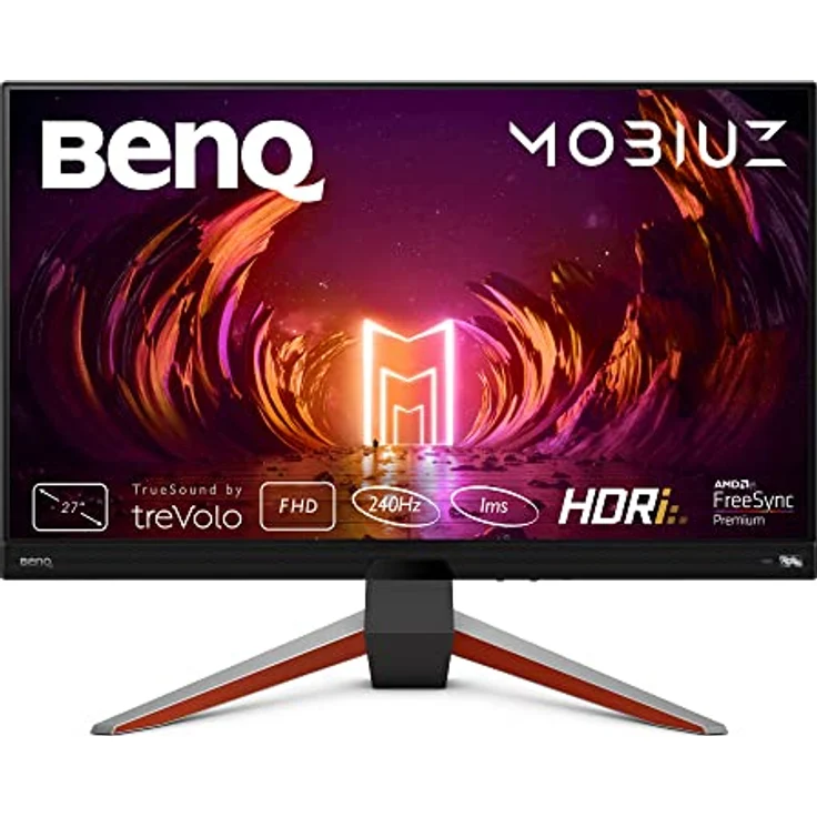BenQ MOBIUZ EX270M Gaming-Monitor, 27 Zoll, IPS, 240 Hz, HDRi, AMD FreeSync Premium, schwarz – Bild 1