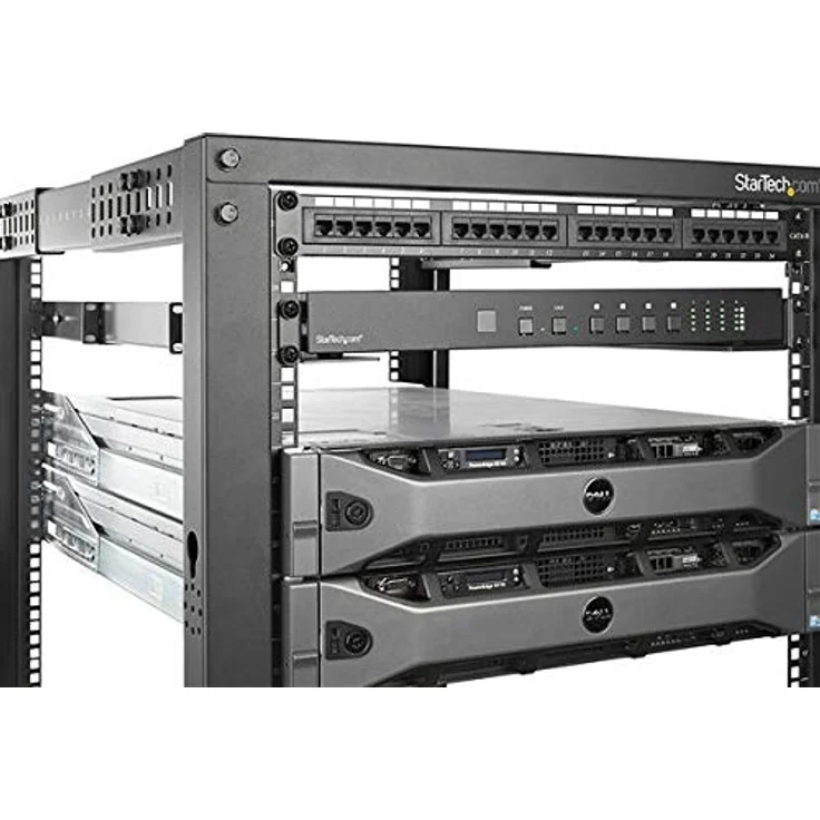 StarTech.com 1U Server Rack Rails with Adjustable Mounting Depth - 4 post - Rack-Schienen-Kit - Rack montierbar - Schwarz - 1U - 48.3 cm (19) – Bild 9