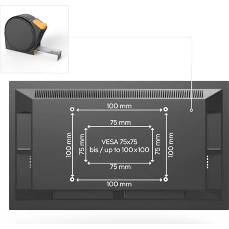 Hama Monitorhalterung, 3 Monitore, vollbeweglich mit Gasfeder, geeignet für 17" - 32", Schwarz – Bild 3