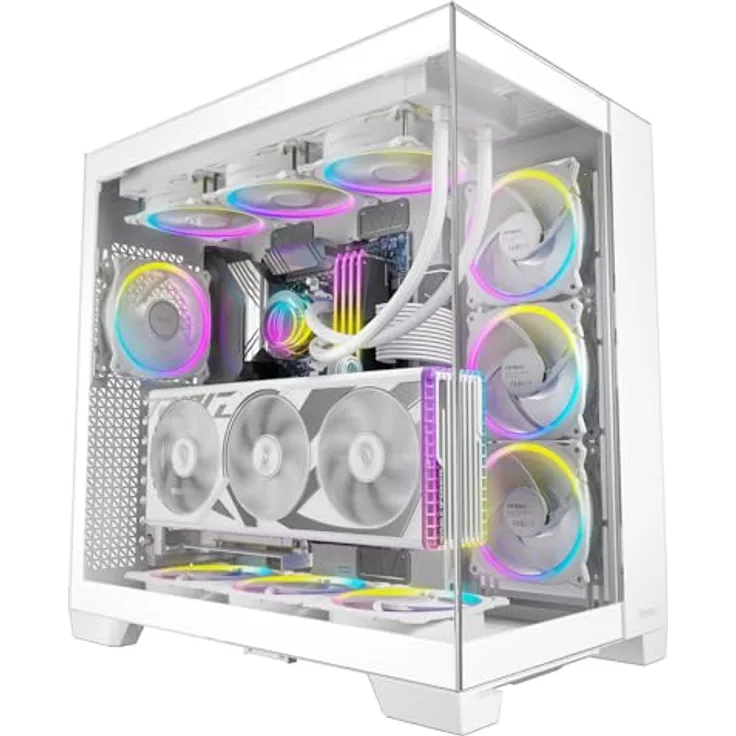 Antec C8 (mATX, ITX, ATX, E-ATX), PC Gehäuse, Weiss