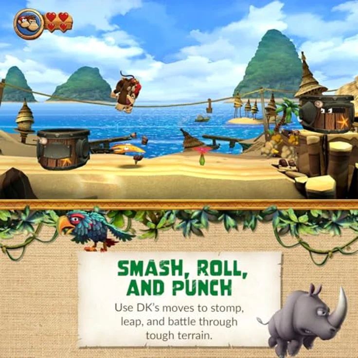 NINTENDO SWITCH Donkey Kong Country Returns HD [PEGI], Grafisch aufbereitet in HD für Nintendo Switch, enthält die Extralevel aus der Nintendo 3DS-Version – Bild 5