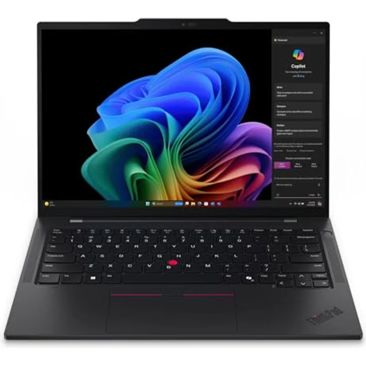 Lenovo ThinkPad T14s Gen 6 Ultraslim Copilot+ Laptop, Snapdragon X Elite X1E-78-100, 14 Zoll WUXGA IPS, 32 GB DDR5, 1 TB SSD, Qualcomm Adreno GPU, Windows 11 Pro – Bild 1