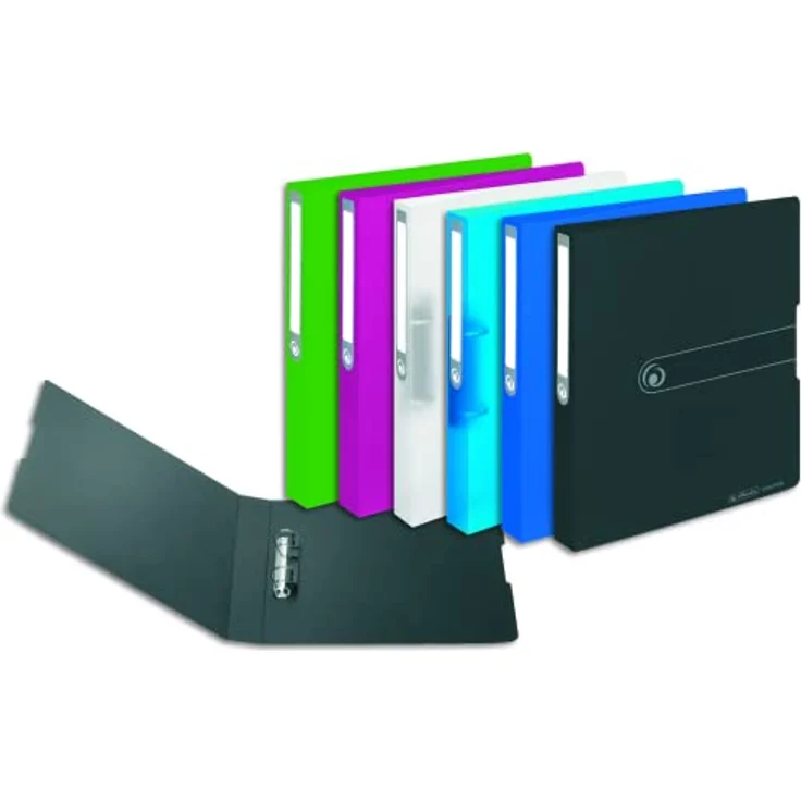 Herlitz Präsentationsordner A4 PP 2-Ring 3,8cm opak apfel Easy Orga to go – Bild 5