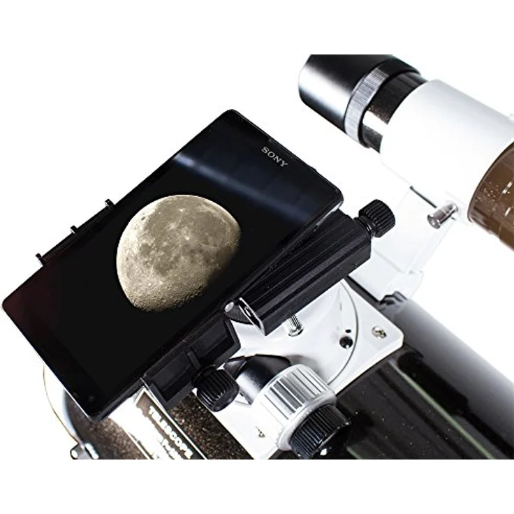 Levenhuk A10 Smartphone Adapter, Halterung für Teleskop und Mikroskop, geeignet für Smartphones 53-102 mm, Schwarz – Bild 6
